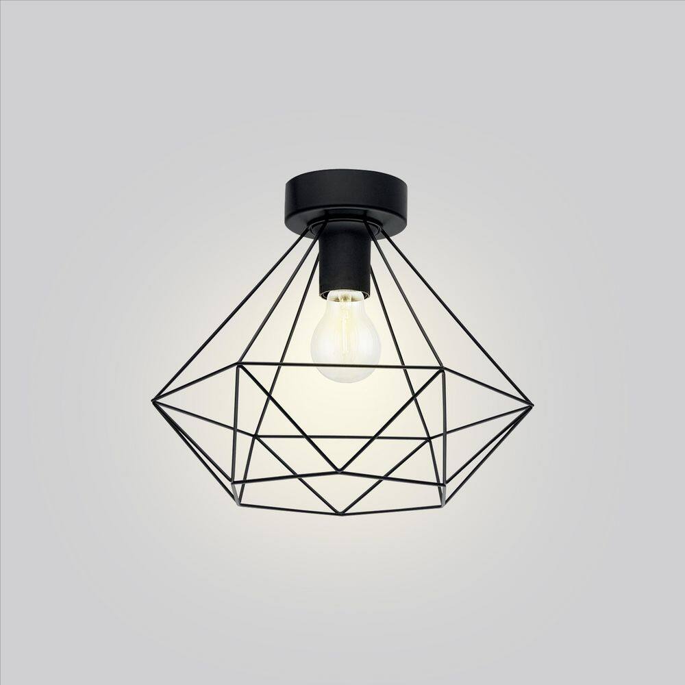 Tarbes Matte Black Indoor/Outdoor Ceiling Light