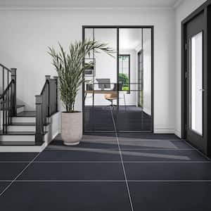 Cohesion Black 24 in. x 48 in. Color Body Porcelain Floor and Wall Tile (414.99 sq. ft. /pallet)