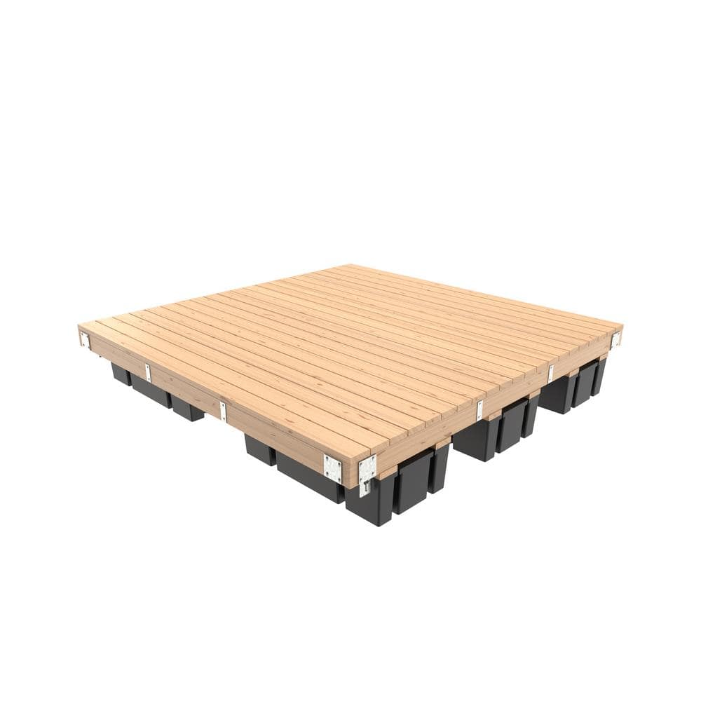 Multinautic 10 ft. x 10 ft. Medium Freeboard Floating Dock Hardware Kit with 6 Foam Filled