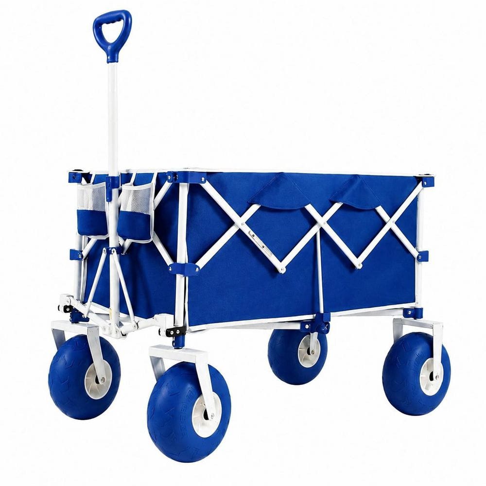 200L 600lb Capacity Steel Frame Garden Cart with 9 Inch All-Terrain Sand-Proof Wheels and Foldable Bin price history on PriceWatchPro