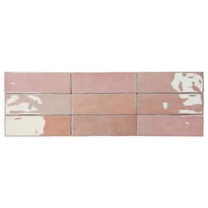 Passion Rosa 3 in. x 8 in. Glossy Porcelain Wall Tile (3.92 sq. ft./Case)