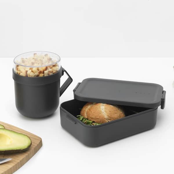 Boîte Déjeuner Brabantia Make & Take Avec Séparateur Réglable - Acier Mat Medium