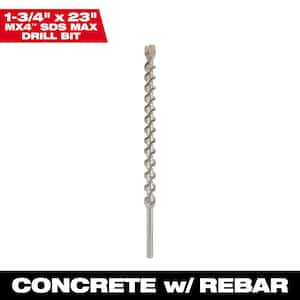 1-3/4 in. x 23 in. 4-Cutter SDS-MAX Carbide Drill Bit