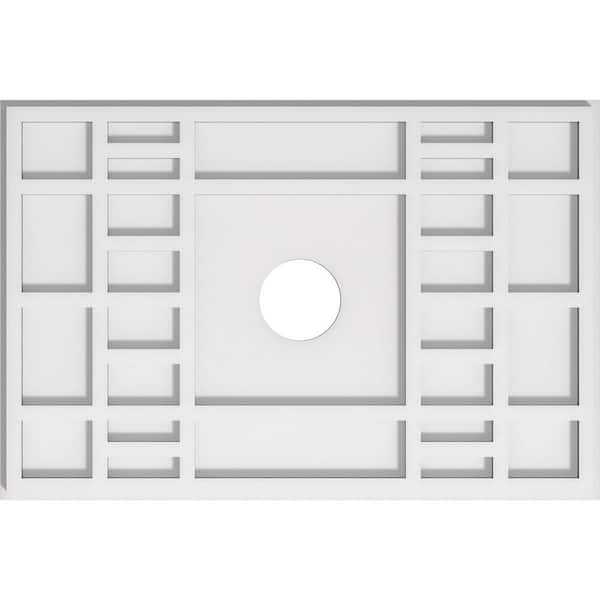Ekena Millwork 1 in. x 22 in. x 14.625 in PVC Medallion Moulding
