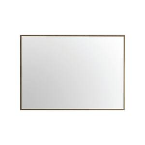 Gold 42 in. W x 30 in. H Small Rectangular Aluminium Framed Wall Bathroom Vanity Mirror in Gold