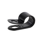 Standard Duty Nylon Cable Clamps 0.375 in. x 0.375 in., Black (100-Pack)