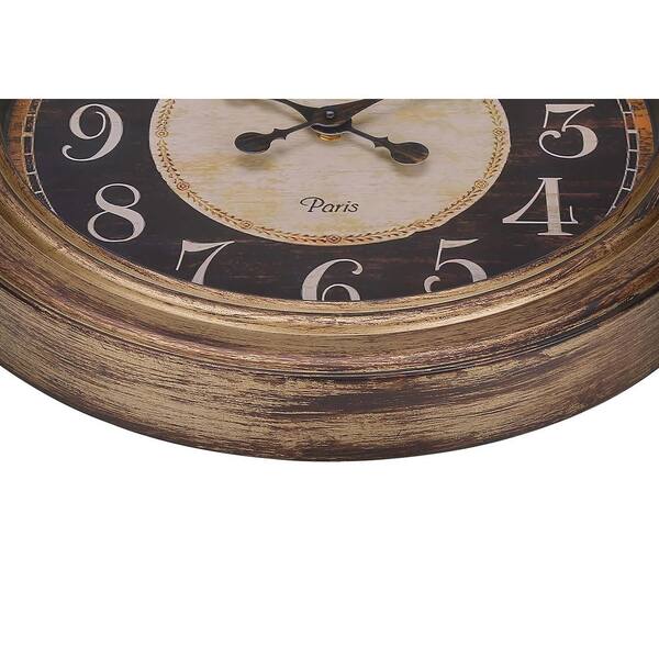 Antique Brown Analog Plastic Vintage Pocket-Watch Design 