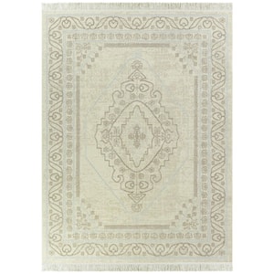 Francis Cream 5 ft. 3 in. x 7 ft. Oriental Area Rug