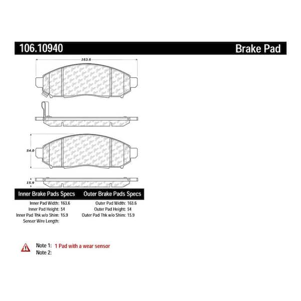 Centric Parts Disc Brake Pad Set
