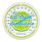 13.25-inch "It's 5 O'Clock Somewhere" Margaritaville Analog Dial Thermometer