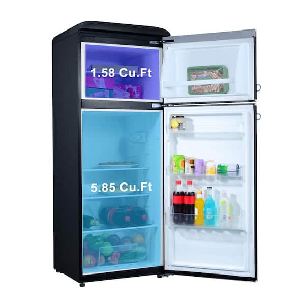 Galanz 22 in. 7.6 cu. ft. Retro Top Freezer Refrigerator