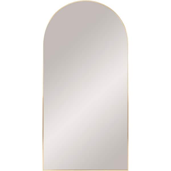 Livabliss Aranya 65 in. H x 22 in. W Gold Framed Full Length Leaning Mirror
