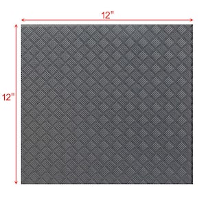Slip Resistant Carbon Frost Gray Square 12 in. x 12 in. Glass Floor Tile (10 sq. ft./Case)