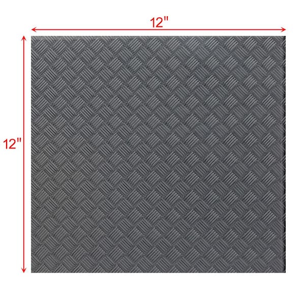 ABOLOS Slip Resistant Carbon Frost Gray Square 12 in. x 12 in. Glass Floor Tile (10 sq. ft./Case)