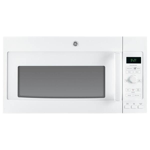 GE Profile 2.1 cu. ft. Over the Range Microwave in White with Sensor Cooking