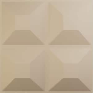 11-7/8 in. W x 11-7/8 in. H Swindon EnduraWall Decorative 3D Wall Panel, Smokey Beige (12-Pack for 11.76 Sq.Ft.)