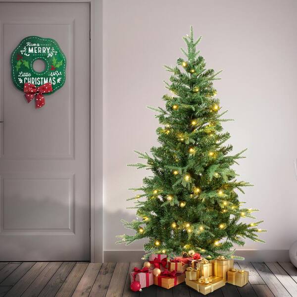 National Tree Company 4 1/2' Feel-Real Duxbury Light Green