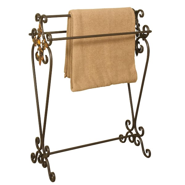Unbranded Oil-Rubbed Bronze Scroll Quilt Rack