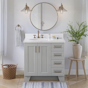 Taylor 36 in. W x 21.5 in. D x 34.5 in. H Freestanding Bath Vanity Cabinet Only in Grey