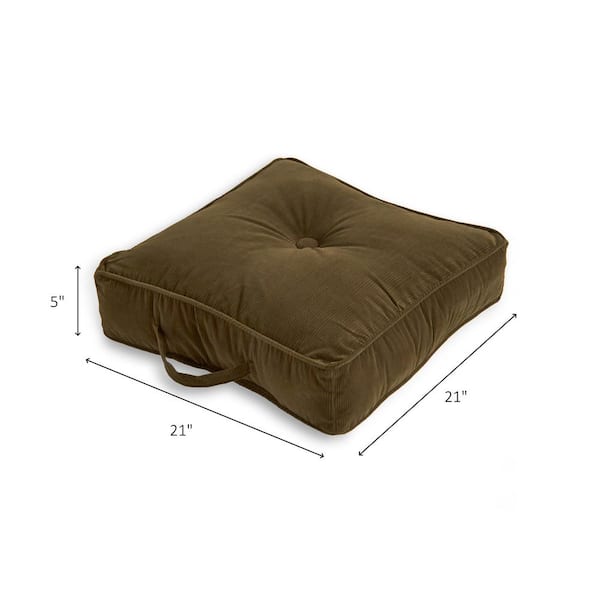 Greendale Home Fashions Omaha Sage Microfiber 21 in. x 21 in