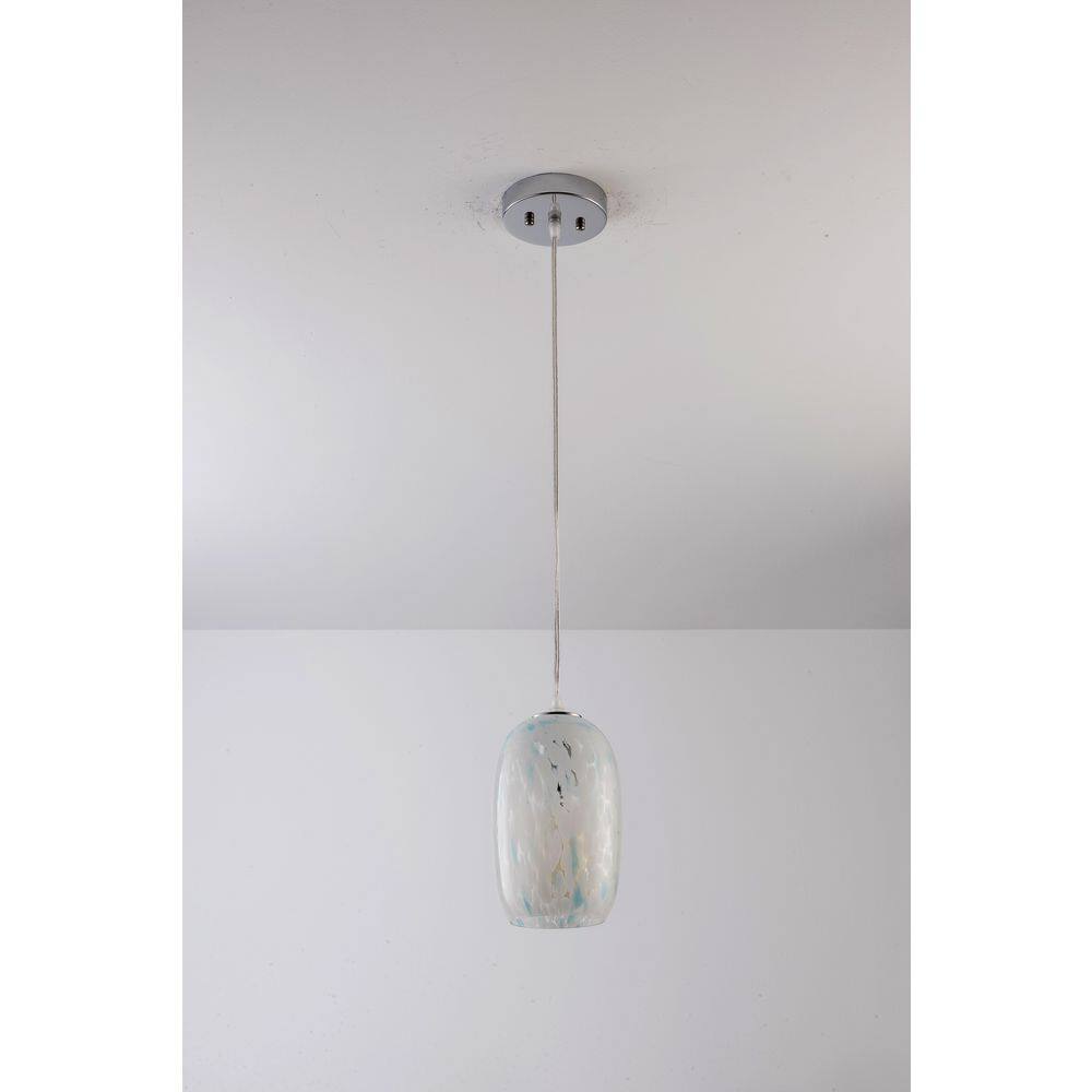 1-Light 5 in. Blue Modern Glass Mini Pendant Light Dining Room Kitchen Ceiling Lights Foyer Bedroom Lighting price history on PriceWatchPro