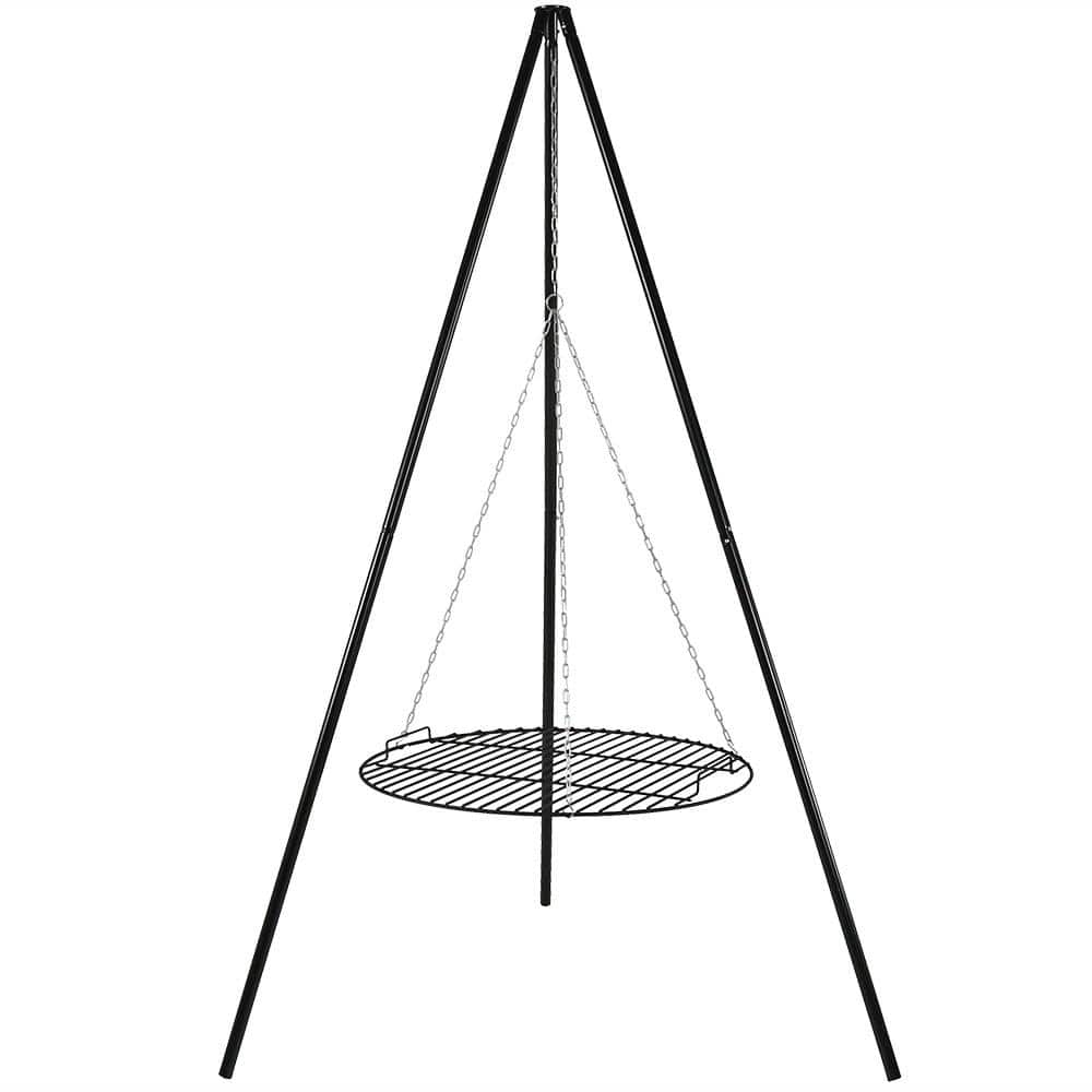 Tripod Grill Setup for Fire Pit - Adjustable Pulley System 