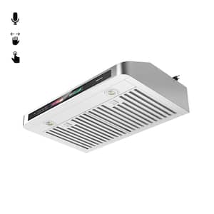 30 in. W Under Cabinet 900 CFM Range Hood in Silver 4-Speed Exhaust Fan with Voice/Gesture/Touch Control