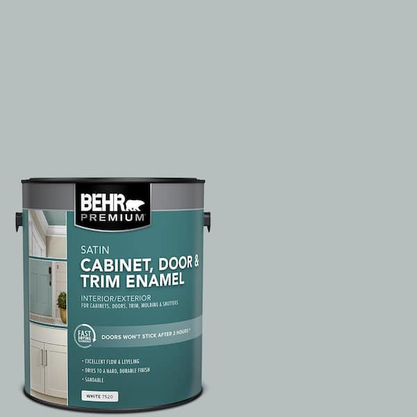 BEHR PREMIUM 1 gal. #720E-3 Rocky Mountain Sky Satin Enamel Interior/Exterior Cabinet, Door & Trim Paint