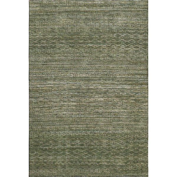 Mayfield Premium Machine Washable Abstract AMF2150 Fern 10 ft. x 14 ft. Area Rug