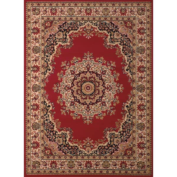 United Weavers Floral Kerman Red 2 ft. 3 in. x 7 ft. 2 in. Indoor Area Rug