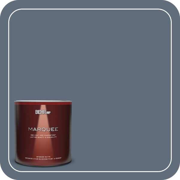 BEHR MARQUEE 1 qt. #BNC-29 Dark Room Matte Interior Paint & Primer