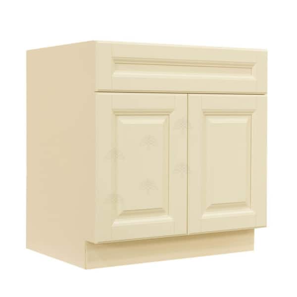 Lifeart Cabinetry Oxford Assembled 24 X 21 32 In Bath Vanity Sink Base Cabinet With 2 Doors Creamy White Ao Vsb24 The Home Depot - 24 X 21 Bathroom Vanity Without Sink