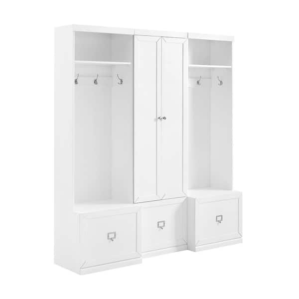 CROSLEY FURNITURE Harper 3-Piece White Entryway Set KF31011WH - The ...