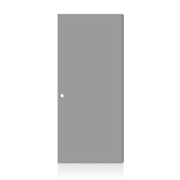 Fire-Rated Flush Panel 36 in. x 80 in. Right-Hand/Inswing Light Gray Composite Interior Commercial Door Slab