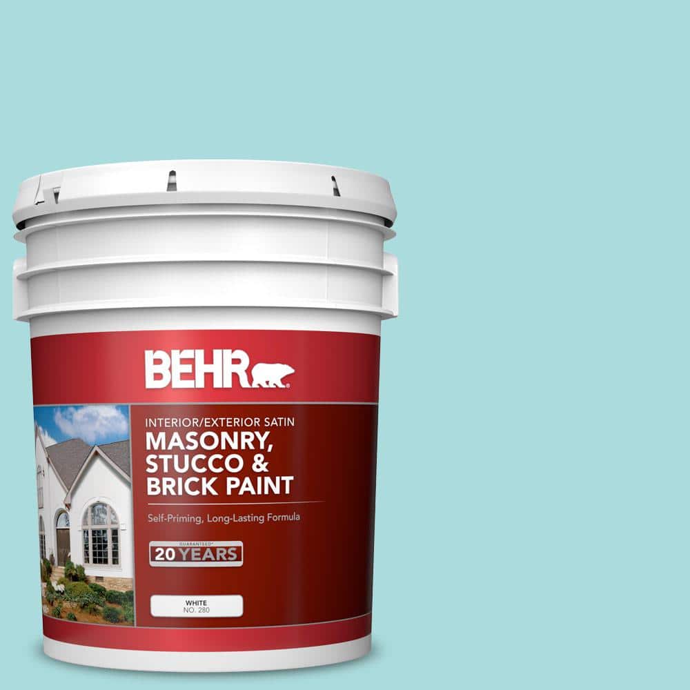 5 gal. #M460-2 Beachside Drive Satin Interior/Exterior Masonry, Stucco and 