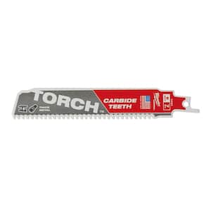 6 in. 7 TPI TORCH Carbide Teeth Metal Cutting Sawzall Reciprocating Saw Blade (2 Pack)