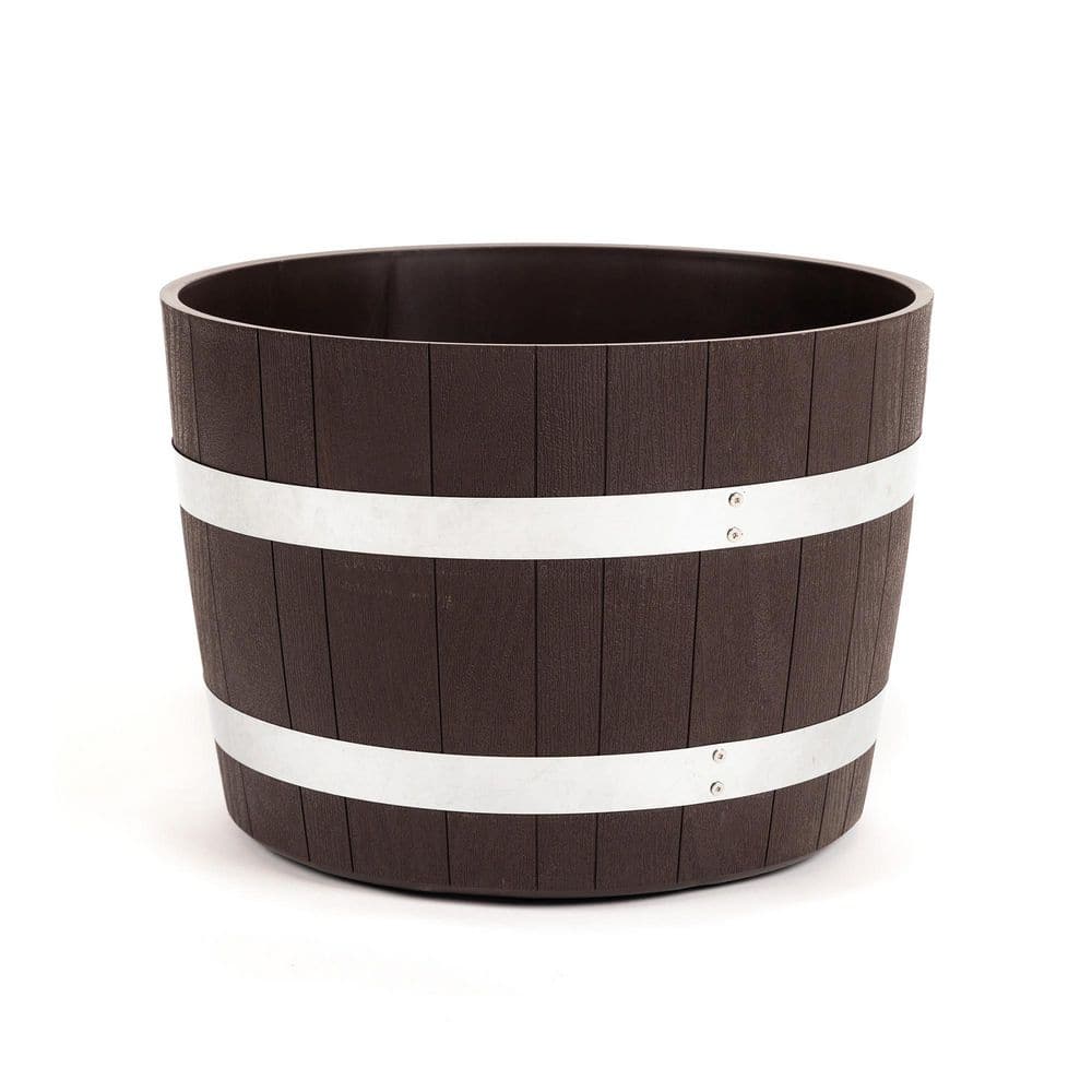 17.5 in. Dia x 12.5 in. H Brown Round Polyethylene Better Barrel Planter price history on PriceWatchPro
