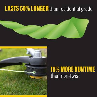 Universal Fit .095 in. x 125 ft. Pro Twisted Line for Gas and Select Cordless String Grass Trimmer/Lawn Edger