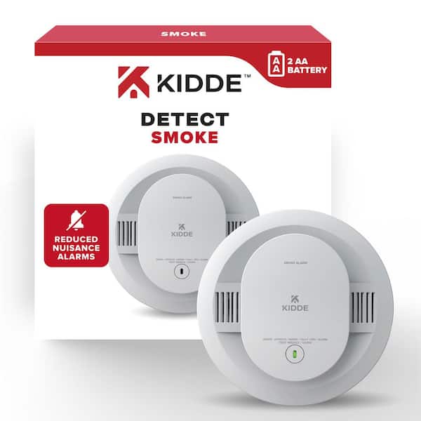 Kidde Battery Powered Smoke Detector with Alarm LED Warning Lights
