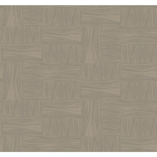 York Wallcoverings Mocha Wicker Dot Metallic Non-pasted Non-Woven Paper Wallpaper