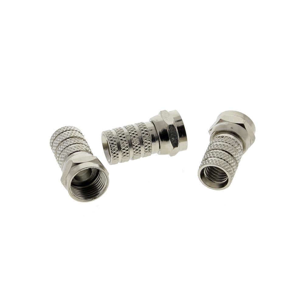 5 pcs RG6 F-Type Twist-On Coaxial Cable RF Connector Plug Male 