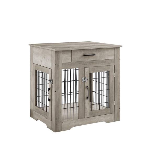 double door furniture style dog crate