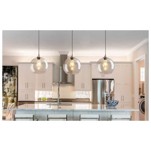 ZHLWIN Home Lighting ‎60-Watts 1 Light 9.84 in. Clear Glass
