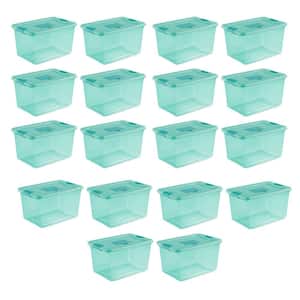 64 Qt. Fresh Scent Stackable Plastic Storage Box Container (18-Pack)