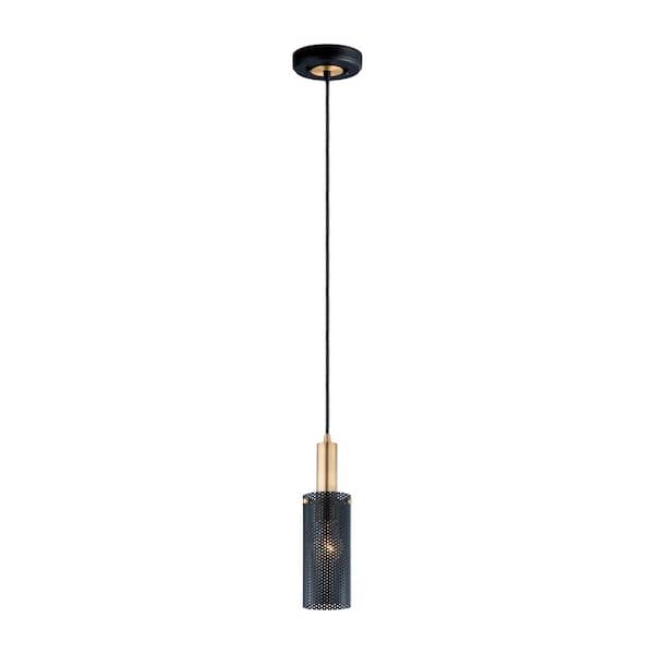 Maxim Lighting Perf 1-Light Black Mini Pendant Light