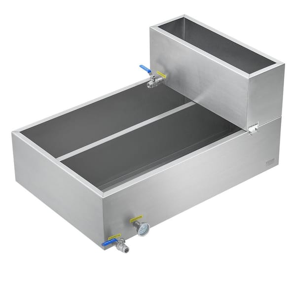 VEVOR Maple Syrup Evaporator Pan,47 gal.,683 Cups of 8.8oz. Cookware Set Flat Evaporator Pan with Thermomete, Stainless Steel