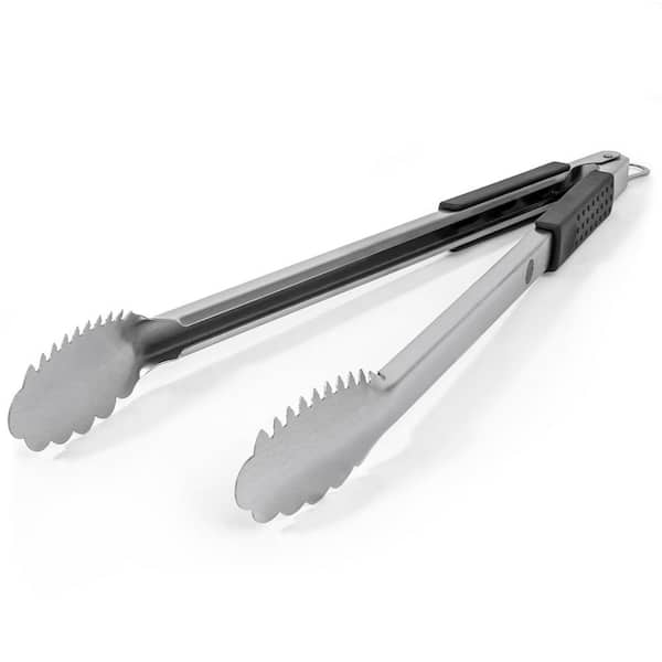 Adrinfly Grill Tongs Stainless Steel 20 in. Long Heavy Duty for BBQ Extra Long BBQ Tongs with Safety Hand Grips