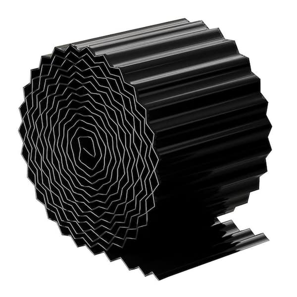 20 ft. x 8 in. Corrugated Sturdy Lawn Edging Border Flexible Durable Metal Construction Secure Hemmed Edge
