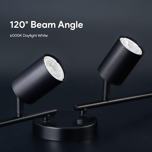 Merra 4-Light 2 ft. Matte Black Ceiling Mounted Hardwired Track