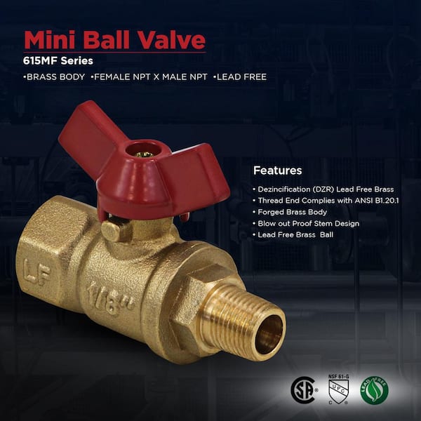 VALVE MALE 1/8